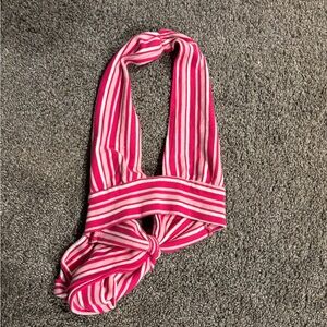 SHEIN Pink Striped Tank Top